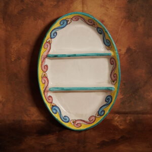 Antipastiera ovale decoro "classic"
