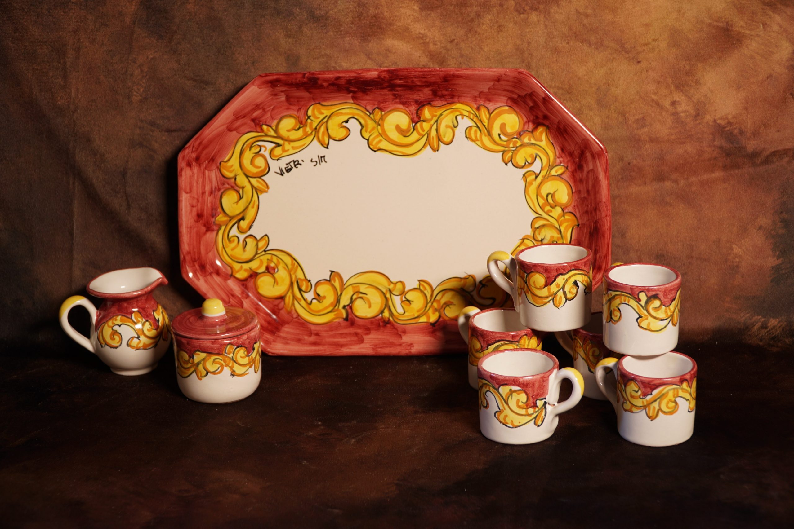 Set da caffè decoro "barocco" - immagine 2