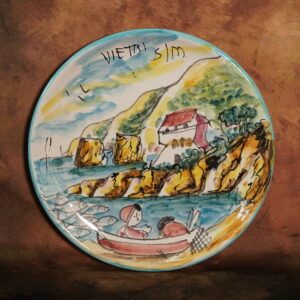 Piatto da parete "paesaggio vietrese"