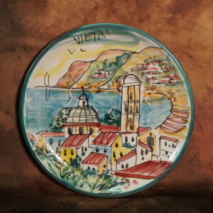 Piatto da parete "paesaggio vietrese"